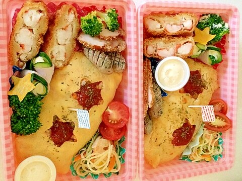 簡単で可愛い♡オムライス弁当